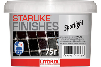 Декоративная добавка LITOKOL SPOTLIGHT блестящая для Starlike 0,075 кг