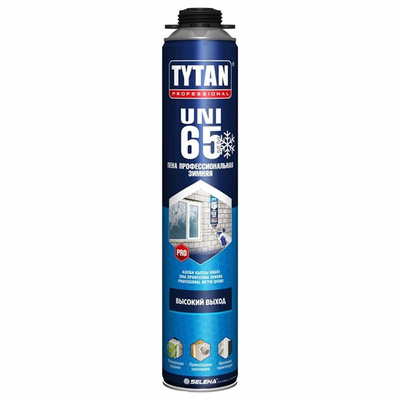 Пена монтажная профессиональная "TYTAN professional 65", Зима, 750 мл