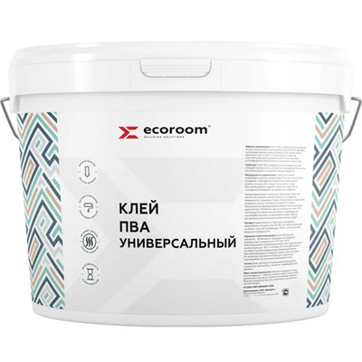Клей ПВА универсальный Ecoroom ведро 10 кг