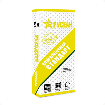 Плиточный клей РУСЕАН "Стандарт" 25 кг