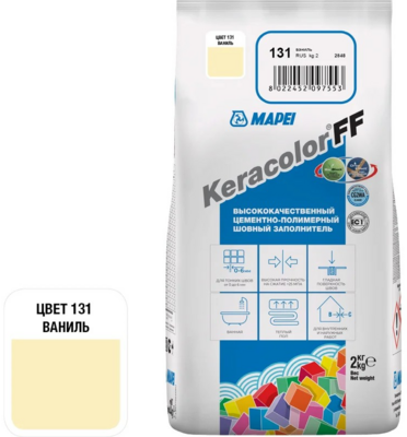 Затирка MAPEI KERACOLOR FF № 131/2кг (Ваниль)