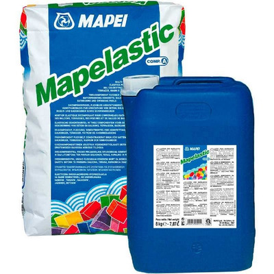 Гидроизоляция цементная Mapei Mapelastic двухкомпонентная 32 кг
