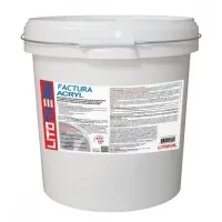 Штукатурка фасадная декоративная LITOKOL LITOTHERM Factura Acryl белая 1,5 мм 25 кг