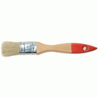 Кисть плоская, 1,0" (25 мм), натуральная щетина, деревянная ручка, Стандарт, "HOGER"