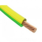 Провод гибкий ПВ-3 (ПуГВ) 1.5 кв.мм. одножильный жёлто-зелёный