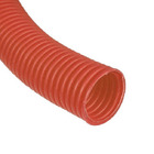 Труба STOUT гофрированная ПНД, цвет красный, D 25 мм для труб диаметром 16-22 мм \ бухта \ 50м \
