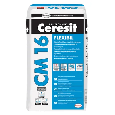 Клей для плитки Ceresit (Церезит) CM 16 25 кг эластичный