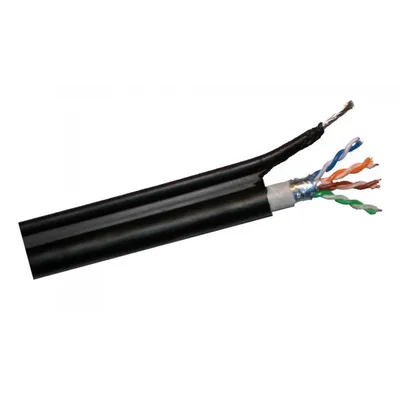 Кабель витая пара FTP Cat5e 4х2х0,52 с тросом восьмижильный