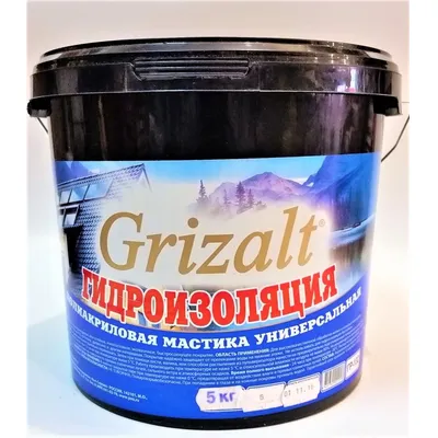 Гризальт ГР-132 "Grizalt" полиакриловая гидроизоляция 10 кг.