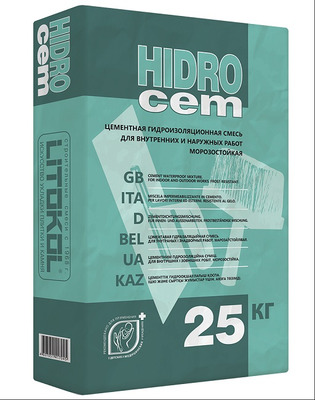 Литокол Hidrocem цементная гидроизоляционная смесь