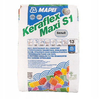 Клей для плитки Mapei Keraflex Maxi белый 25 кг