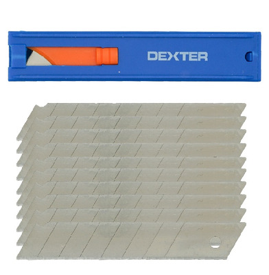 Лезвие трапециевидное Dexter 19 мм, 10 шт