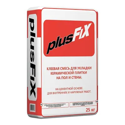 Litokol Клеевая смесь для плитки PLUSFIX серый, мешок 25 кг
