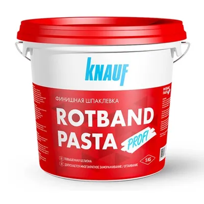 Шпатлевка Knauf финишная Ротбанд паста Профи 18 кг