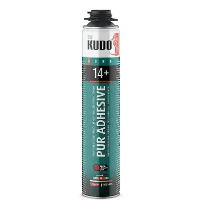 Клей-пена монтажный для теплоизоляции PUR ADHESIVE PROFF 14+ KUDO