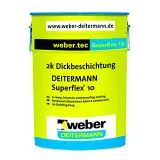 Двухкомпонентная изоляционная масса на битумно-полимерной основе Weber.Tec Superflex10 30 л