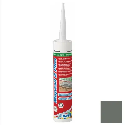 Герметик силиконовый Mapei Mapesil Z Plus №113 темно-серый 280 мл