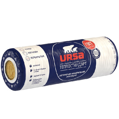 Утеплитель Ursa ТеплоСтандарт 6560х1220х50 мм 2 штуки в упаковке