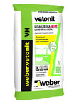 Шпатлёвка финишная Weber Vetonit Ветонит VH (белая) цементно известковая 