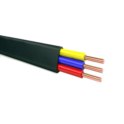 Кабель ВВГнг LS плоский черный 3х1.5 ТУ